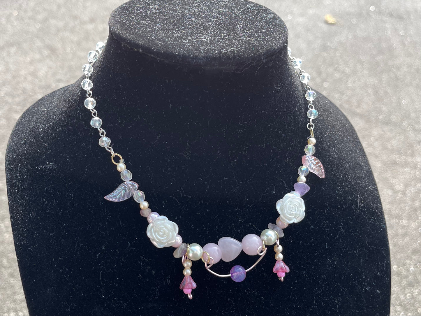 Pink Blossom Rose Quartz Jewelry Set