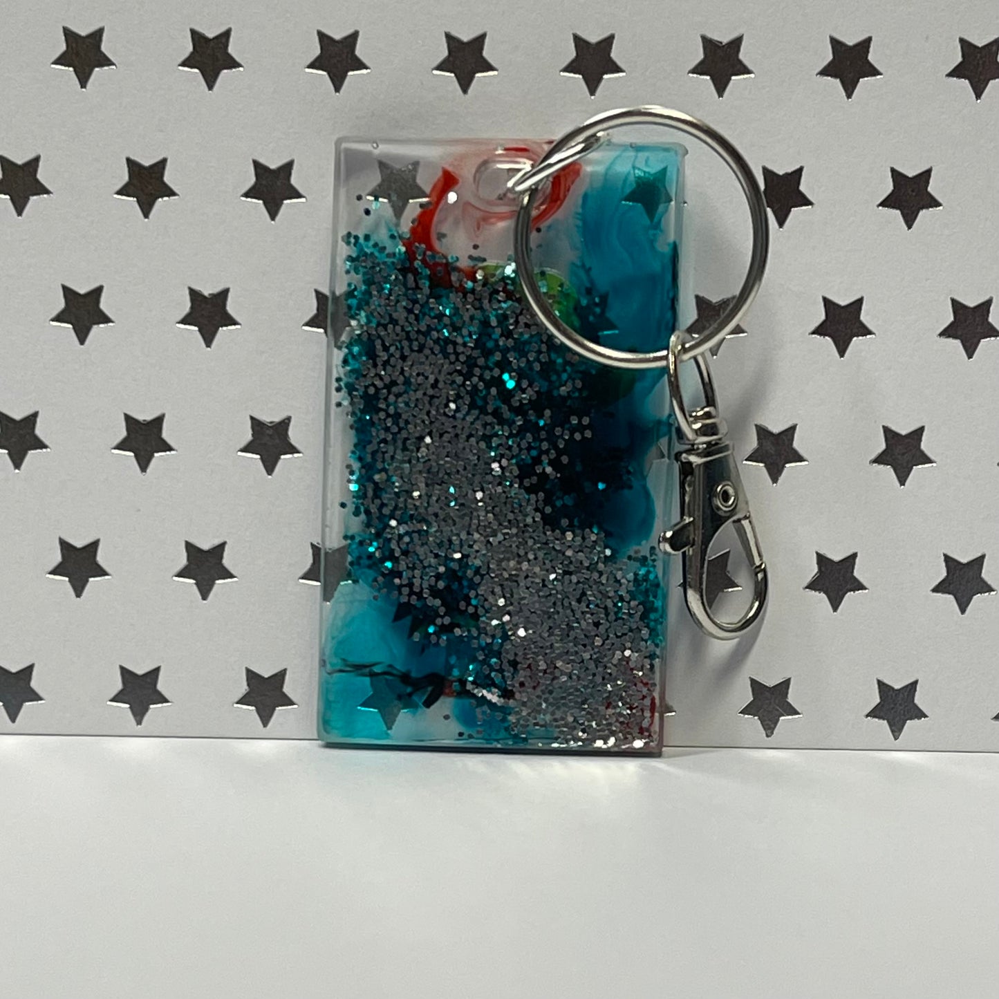 “Fired up” Comic Book Resin Mini Keychain