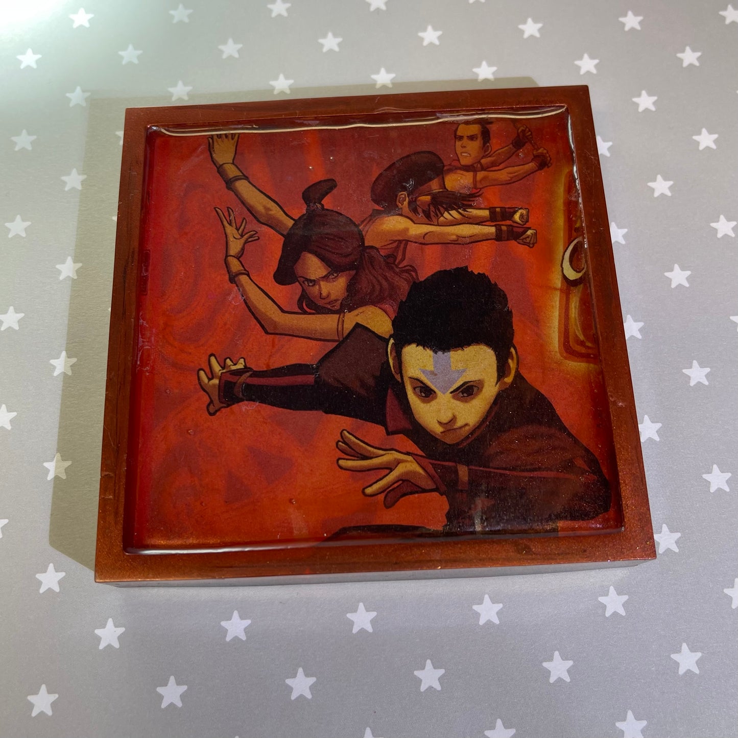 “Fire” Manga Resin Coaster