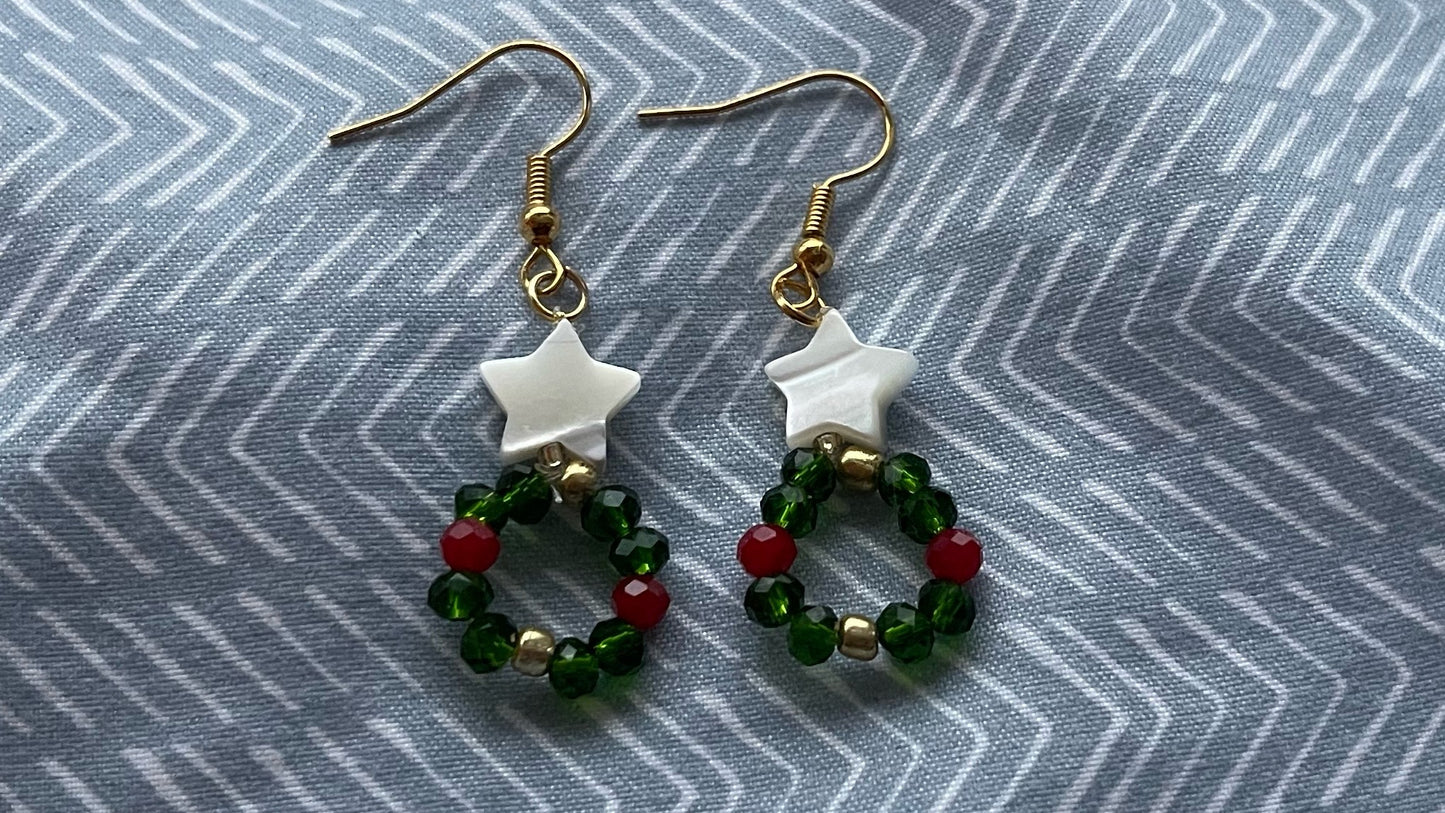 Christmas Wreath Earrings