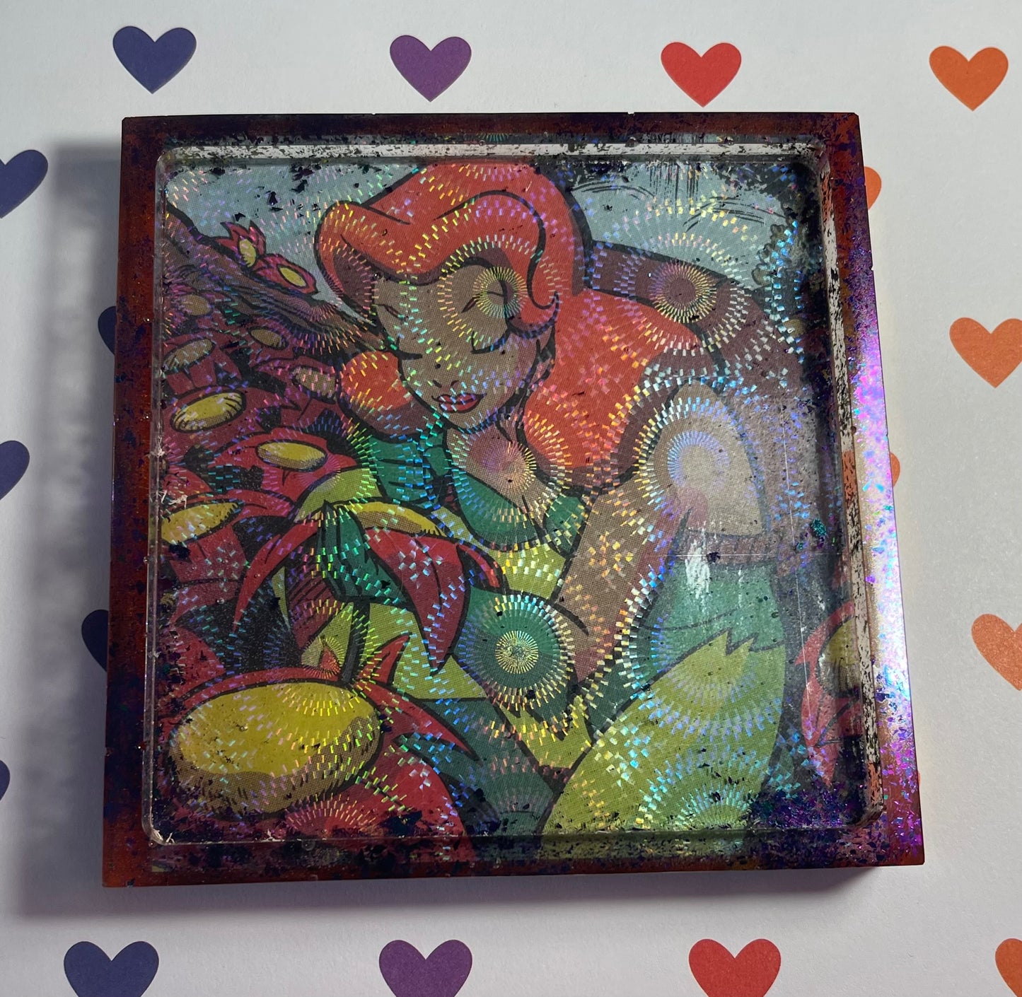 “Poisoned” Comic Book Resin Coaster