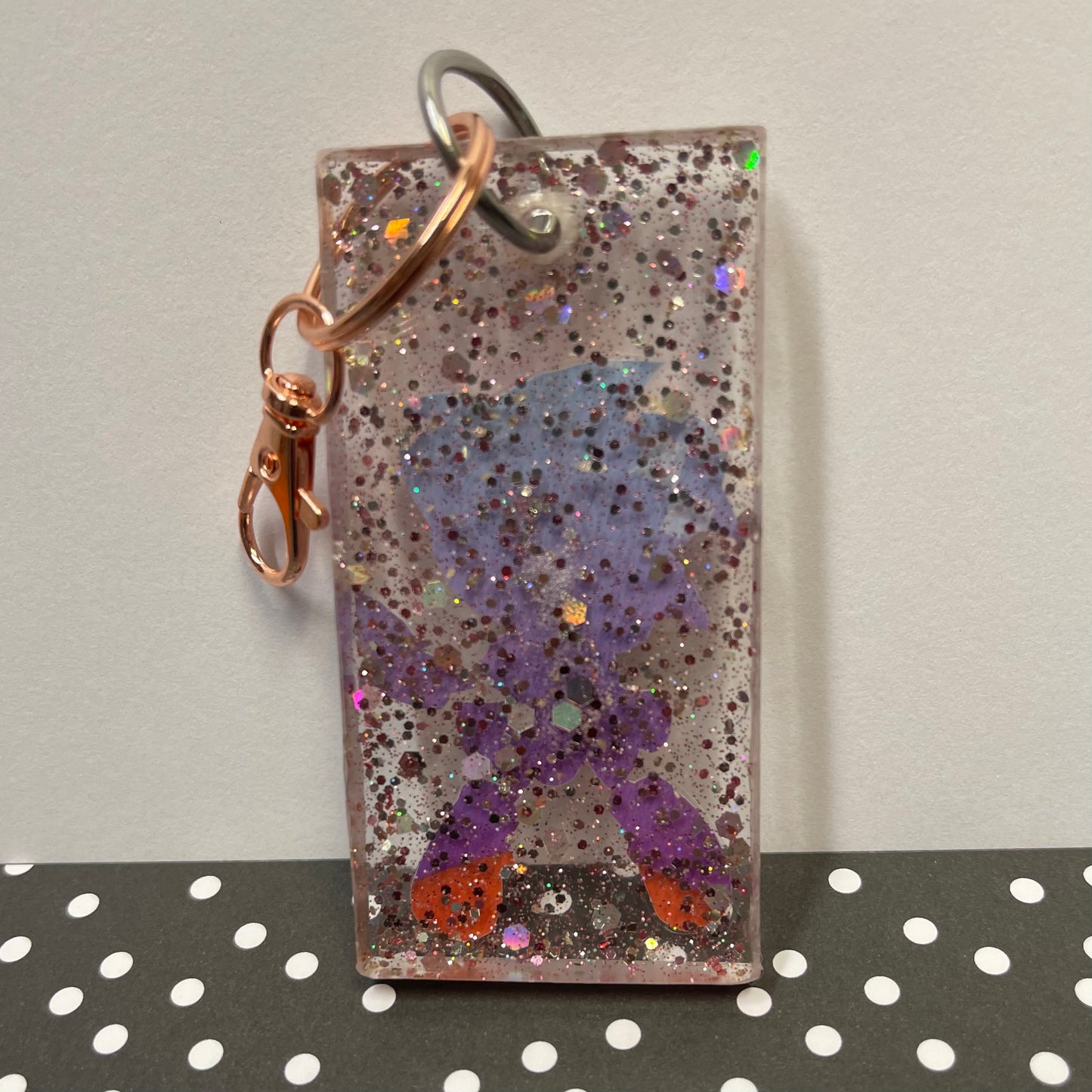 “Pretty in Pink” Comic Book Resin Keychain