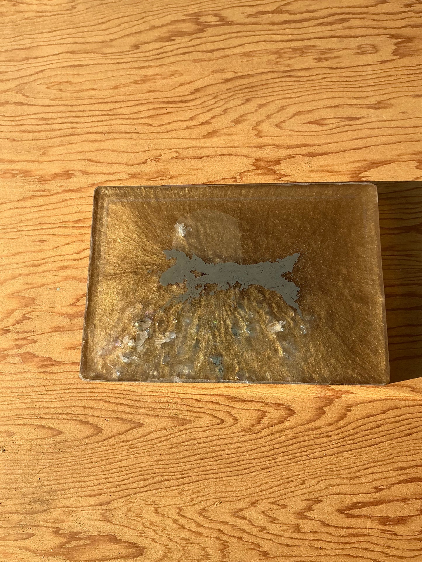 Gold Comic Book Resin Tray