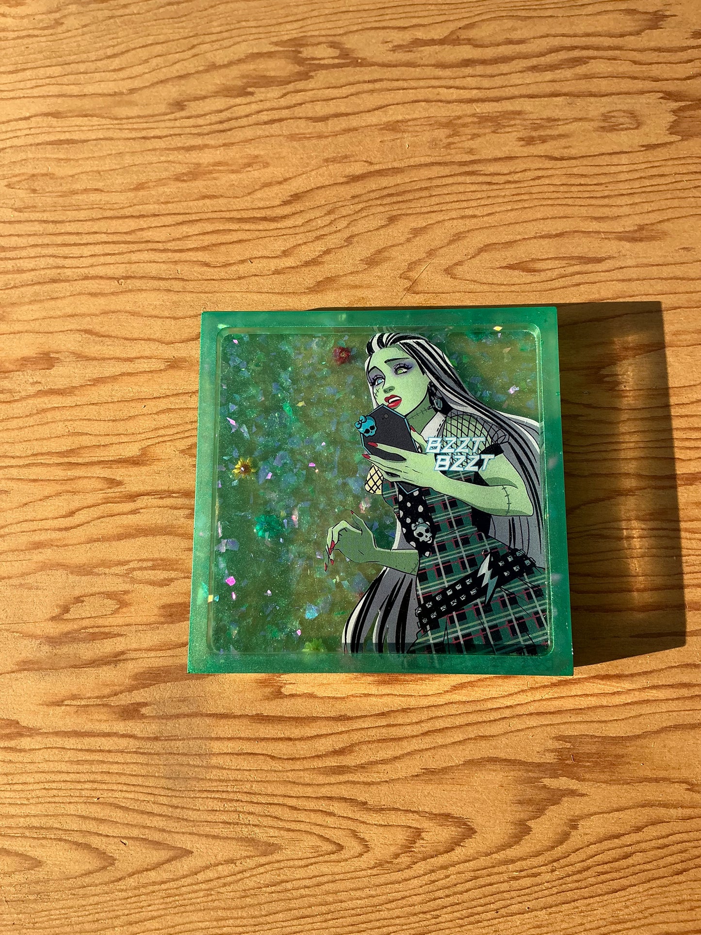 Monsterific Comic Book Resin Coaster