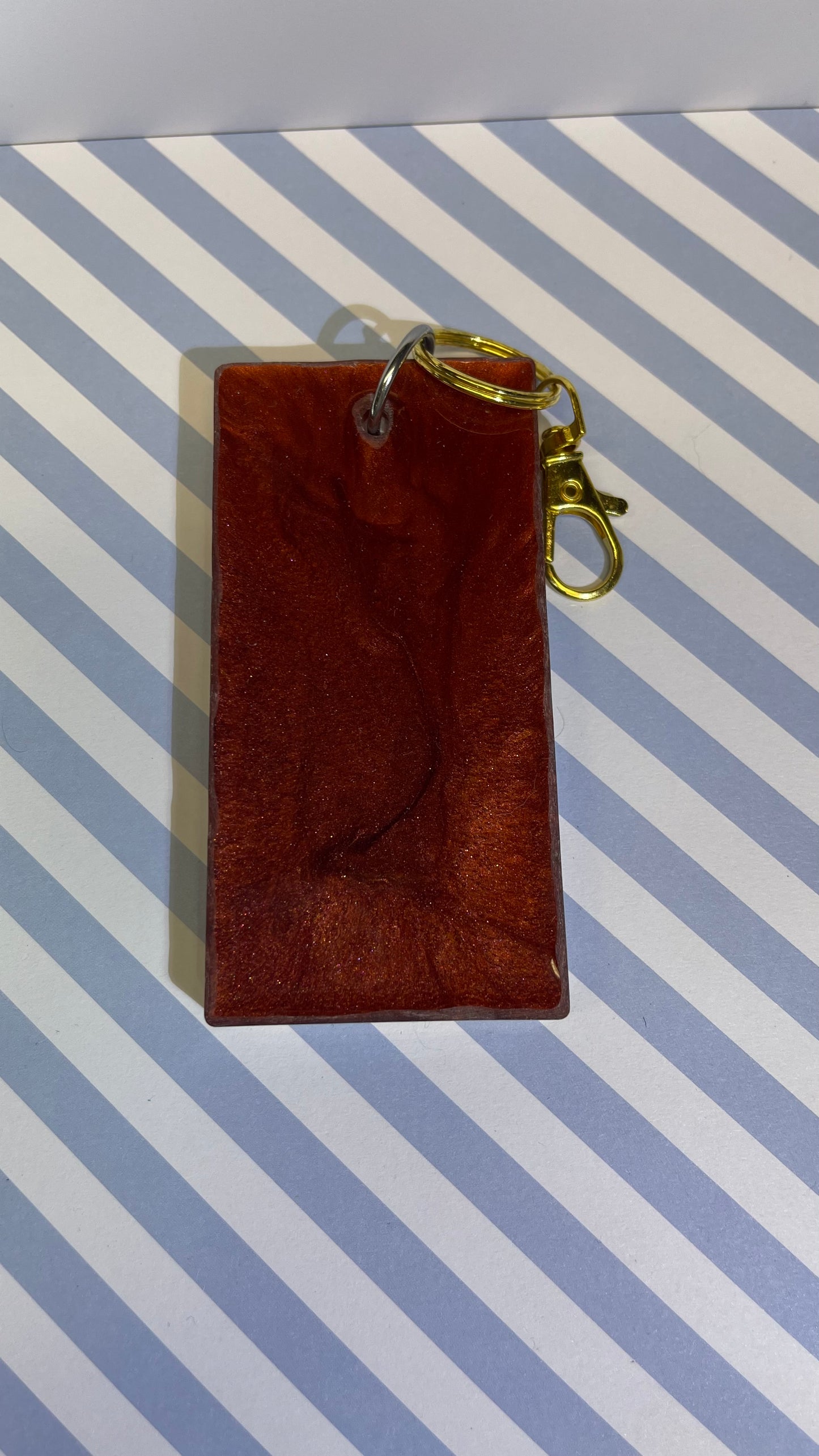 Red Large Comic Book Resin Keychain