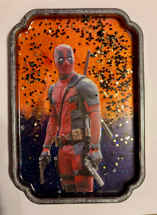 Mouthy Merc Comic Book Resin Large Tray