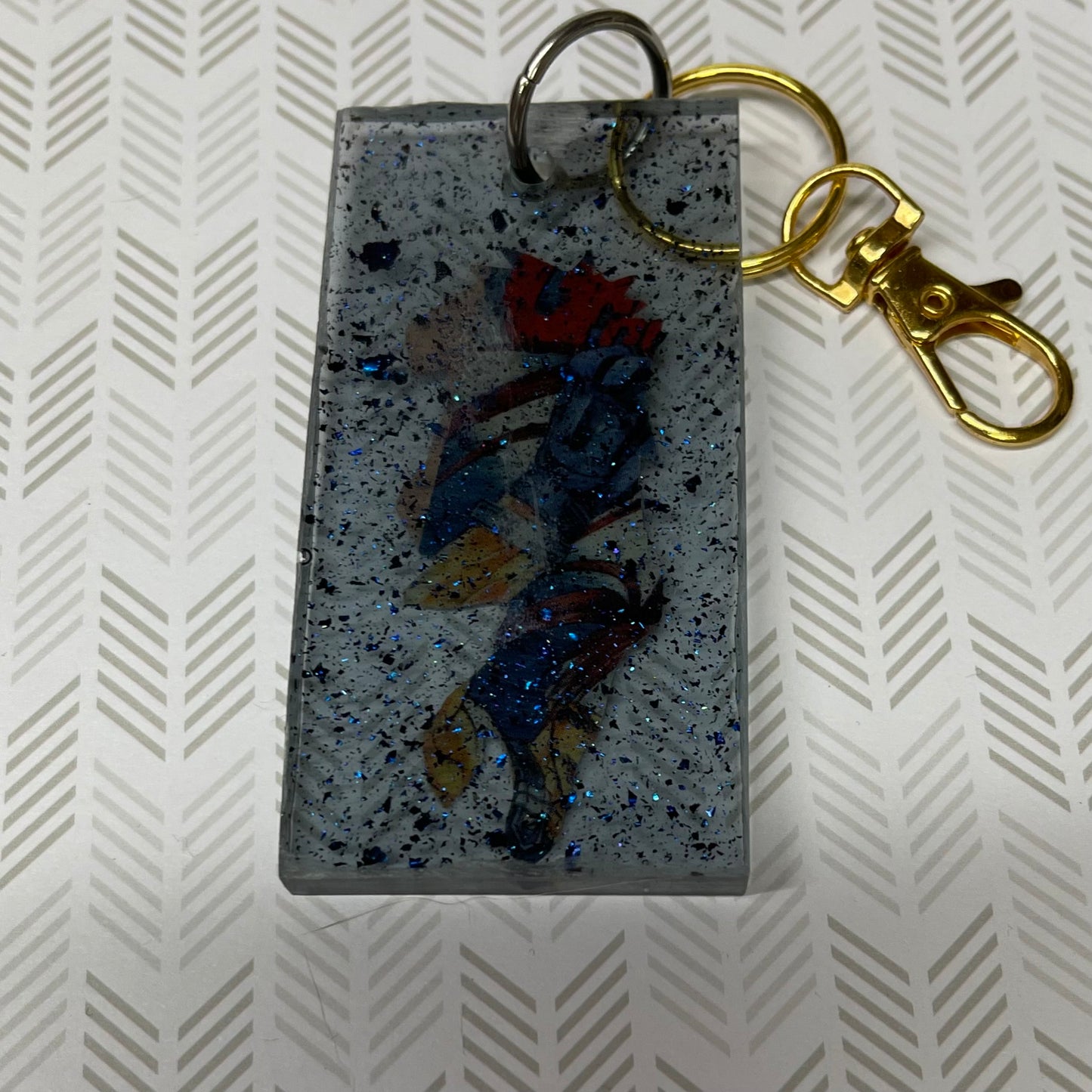 “Number 4” Manga Resin Keychain