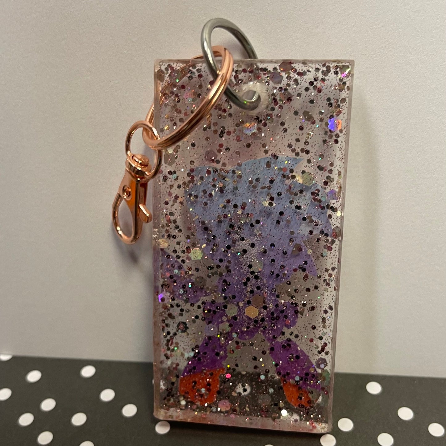 “Pretty in Pink” Comic Book Resin Keychain