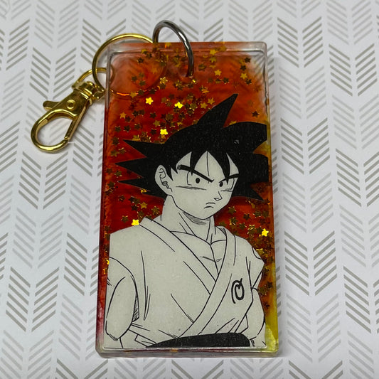 “Fighter” Manga Resin Large Keychain