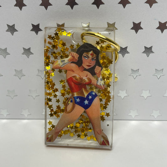 ‘Wonder’ful Comic Book Resin Mini Keychain