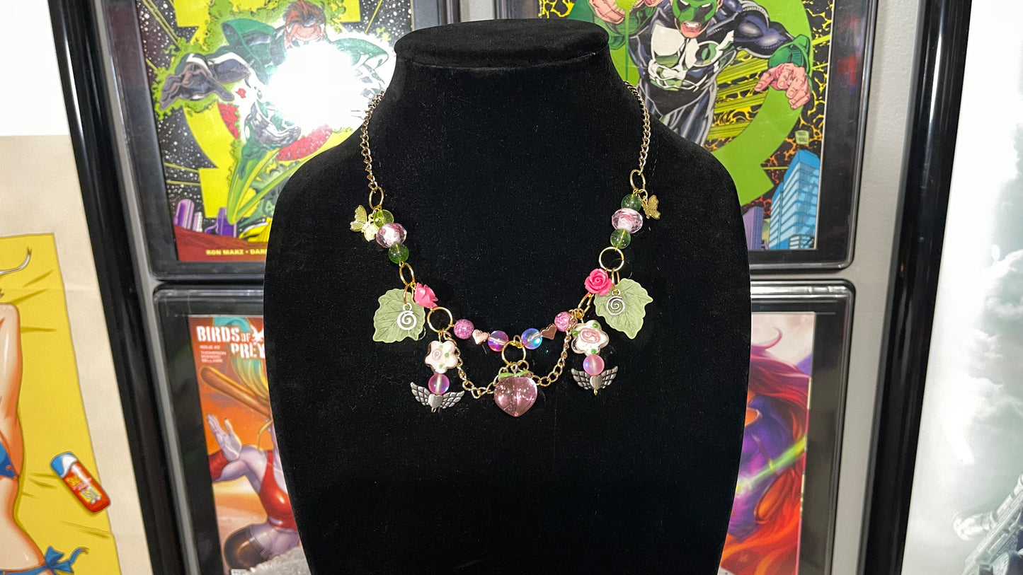 Spring Peach Blossom Necklace