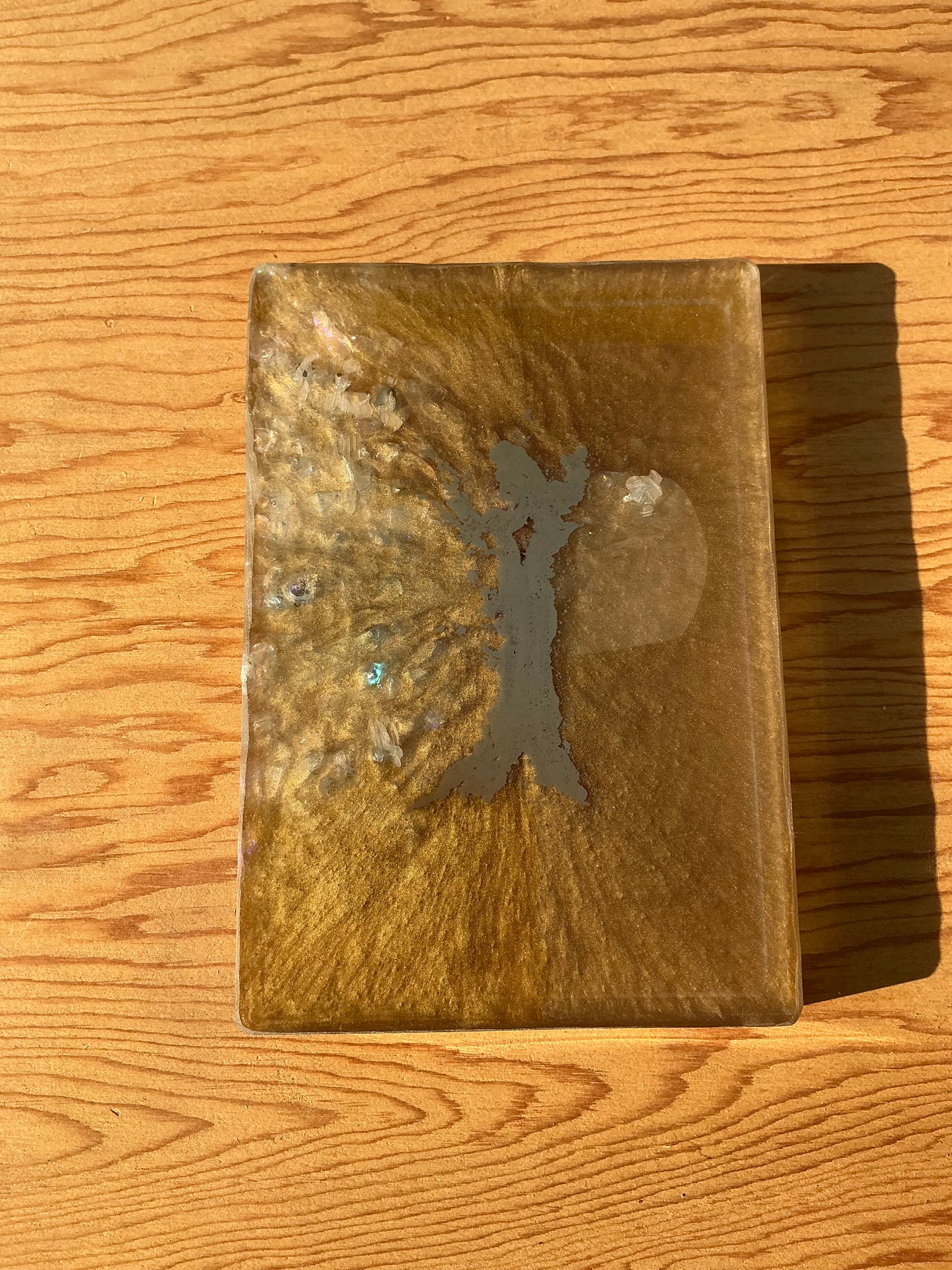 Gold Comic Book Resin Tray