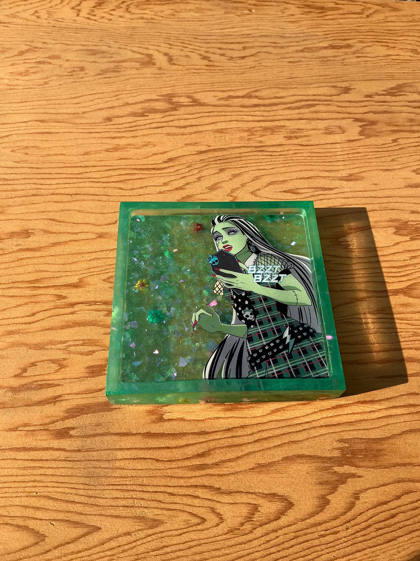 Monsterific Comic Book Resin Coaster