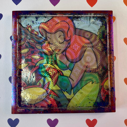 “Poisoned” Comic Book Resin Coaster