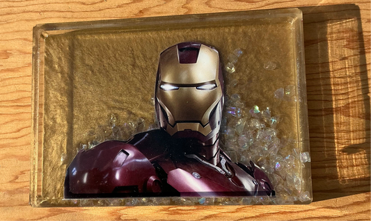 Gold Comic Book Resin Tray
