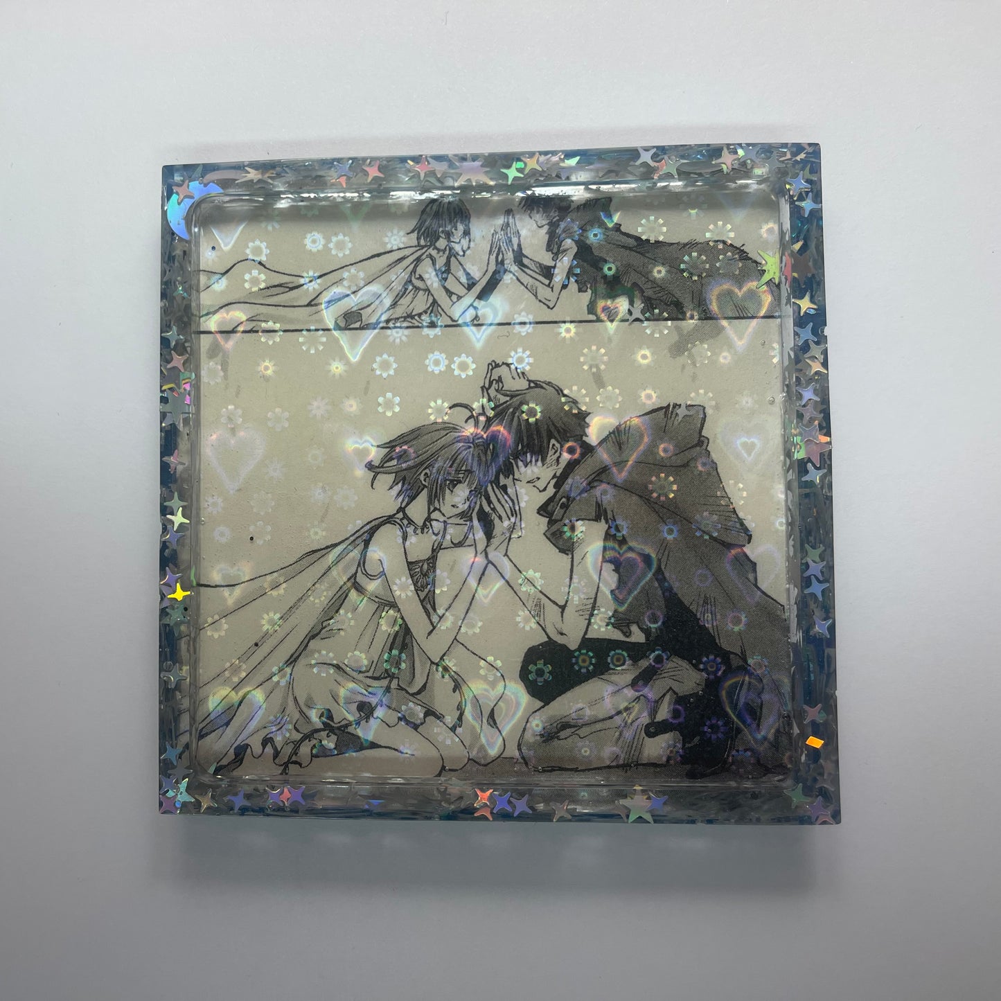 “Wings of Love” Manga Resin Coaster
