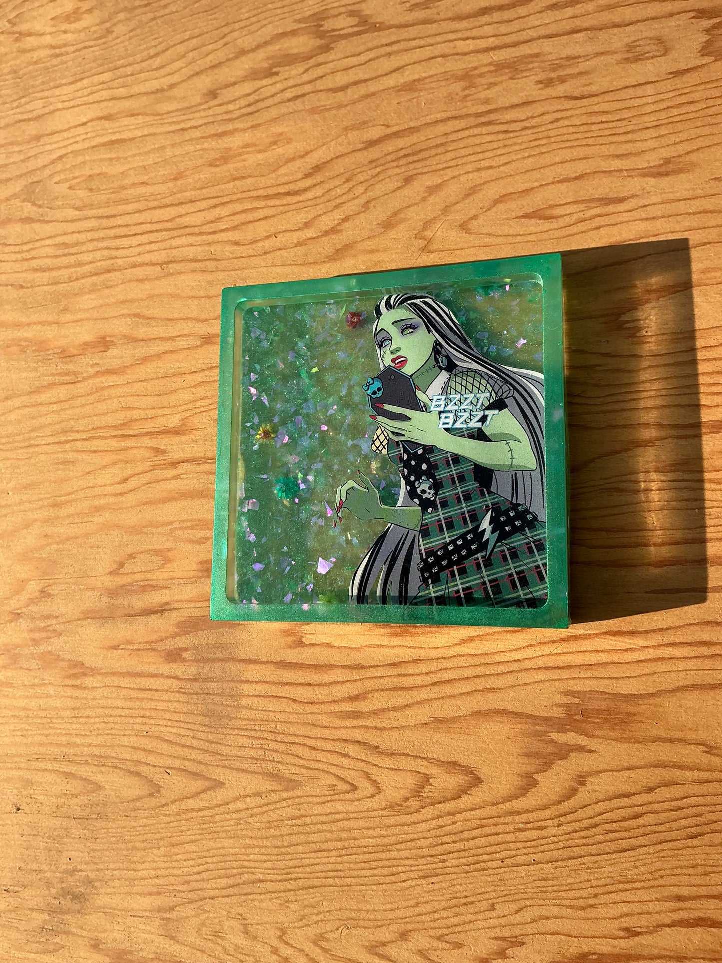 Monsterific Comic Book Resin Coaster