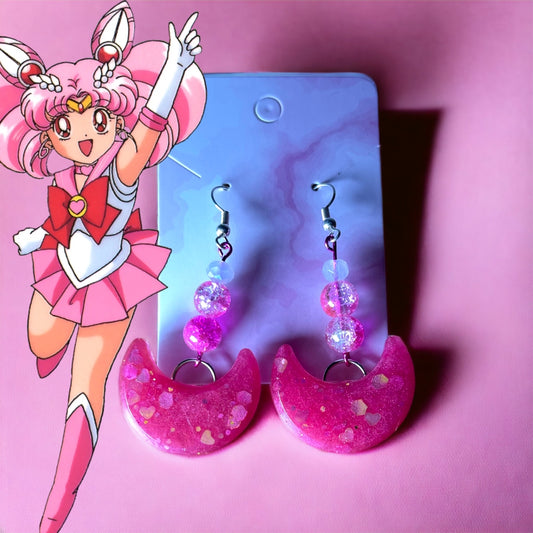 Chibi Moonlight Sailor Cosplay Earrings - Miracle Romance Collection