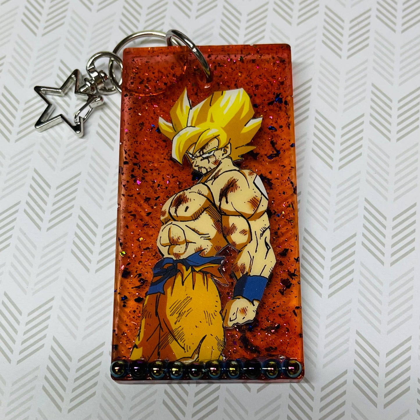 “Power Up” Large Comic Book Keychain