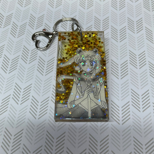 Golden Moon Keychain