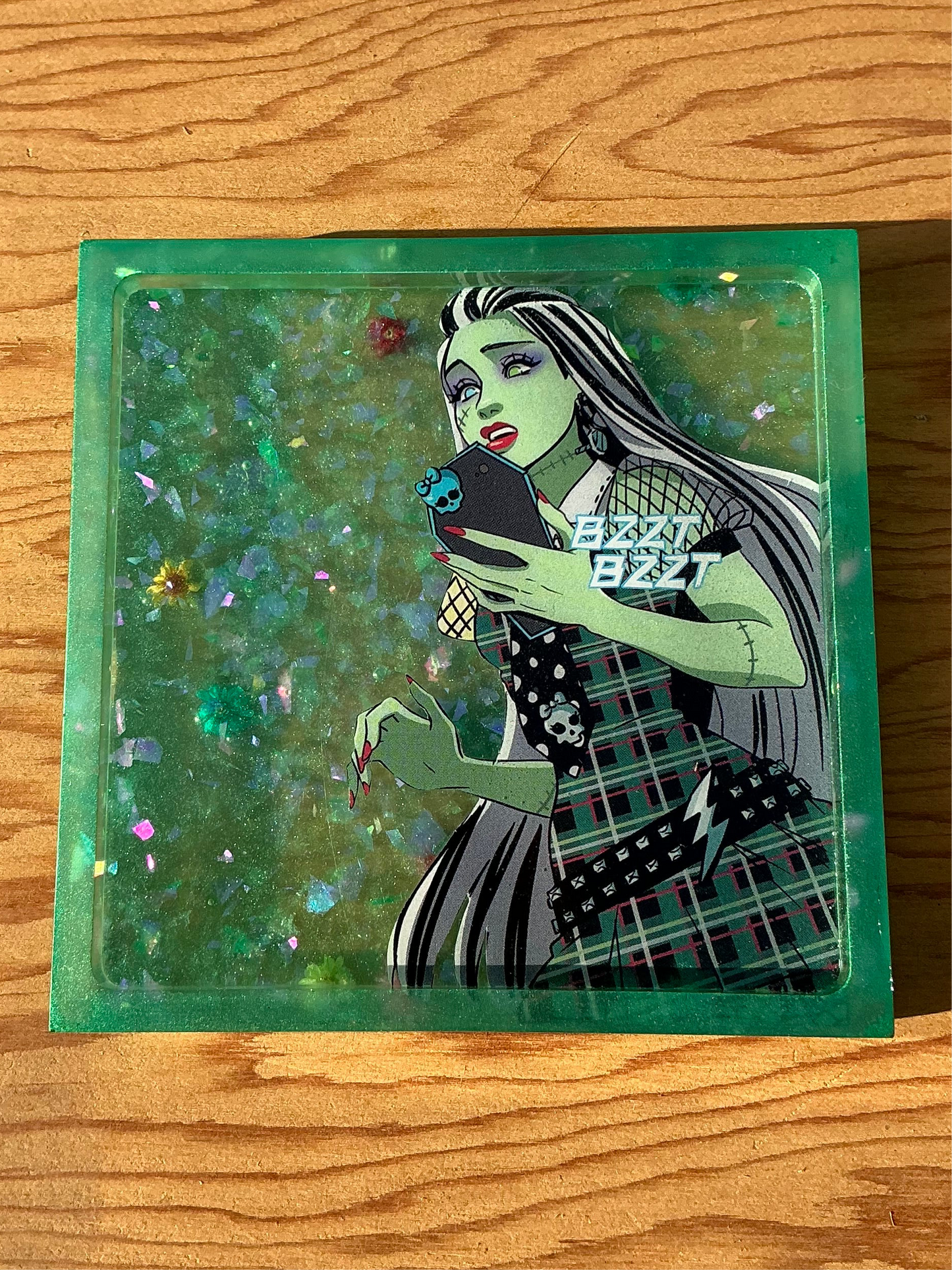 Monsterific Comic Book Resin Coaster