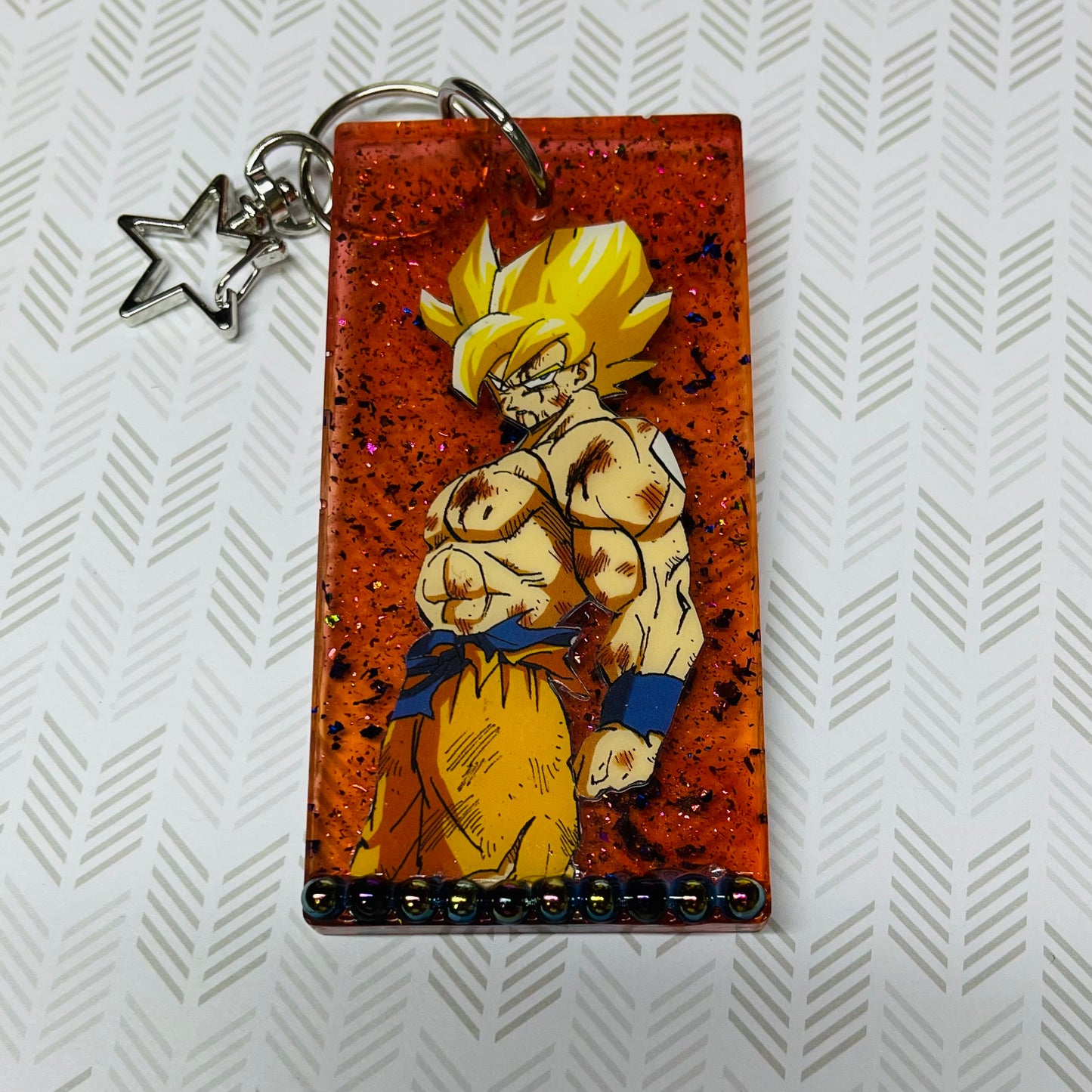 “Power Up” Large Comic Book Keychain