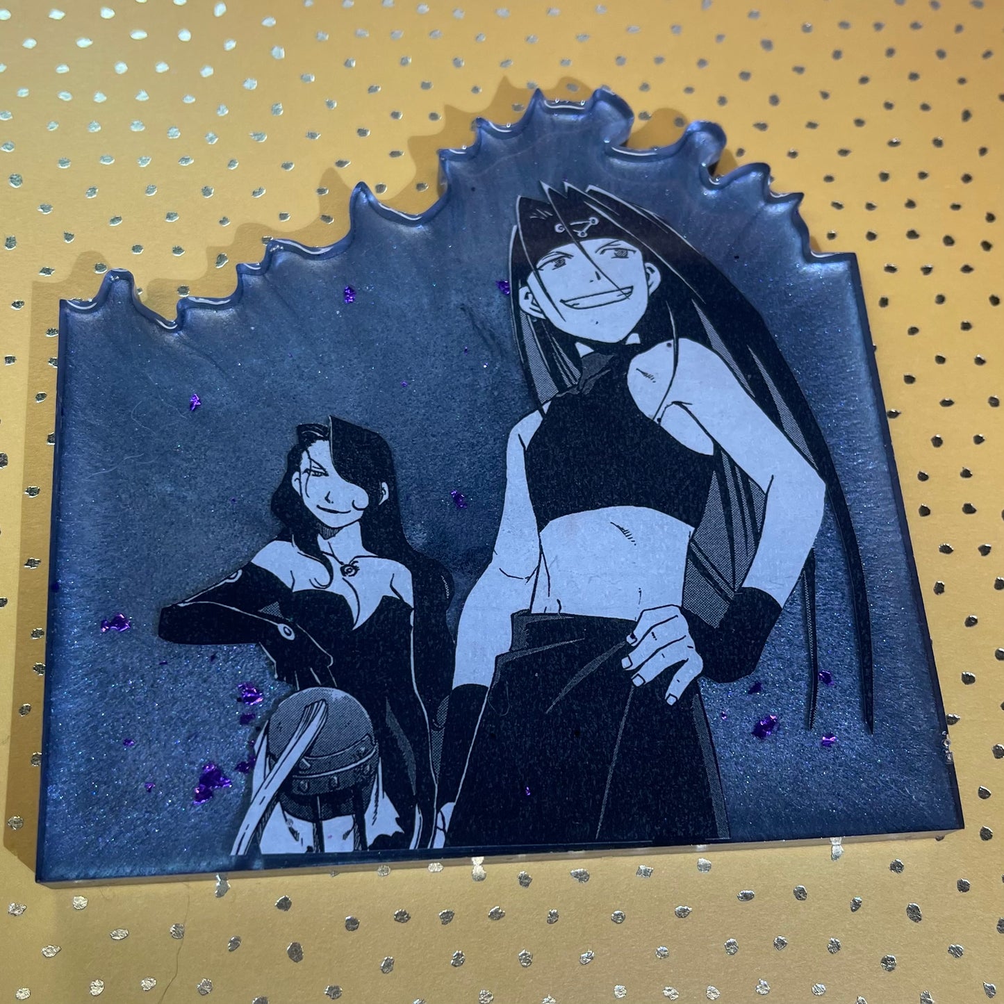 “Lusting” Recycled Manga Coaster