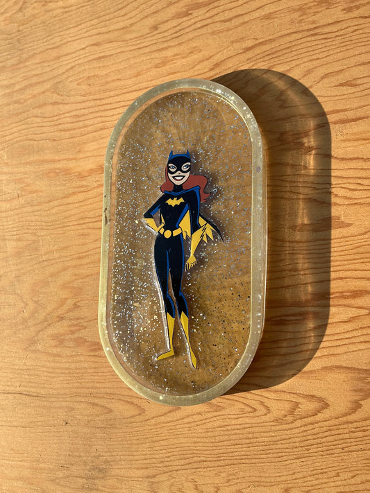 Golden Bat Comic Book Resin Coaster/Ash Tray