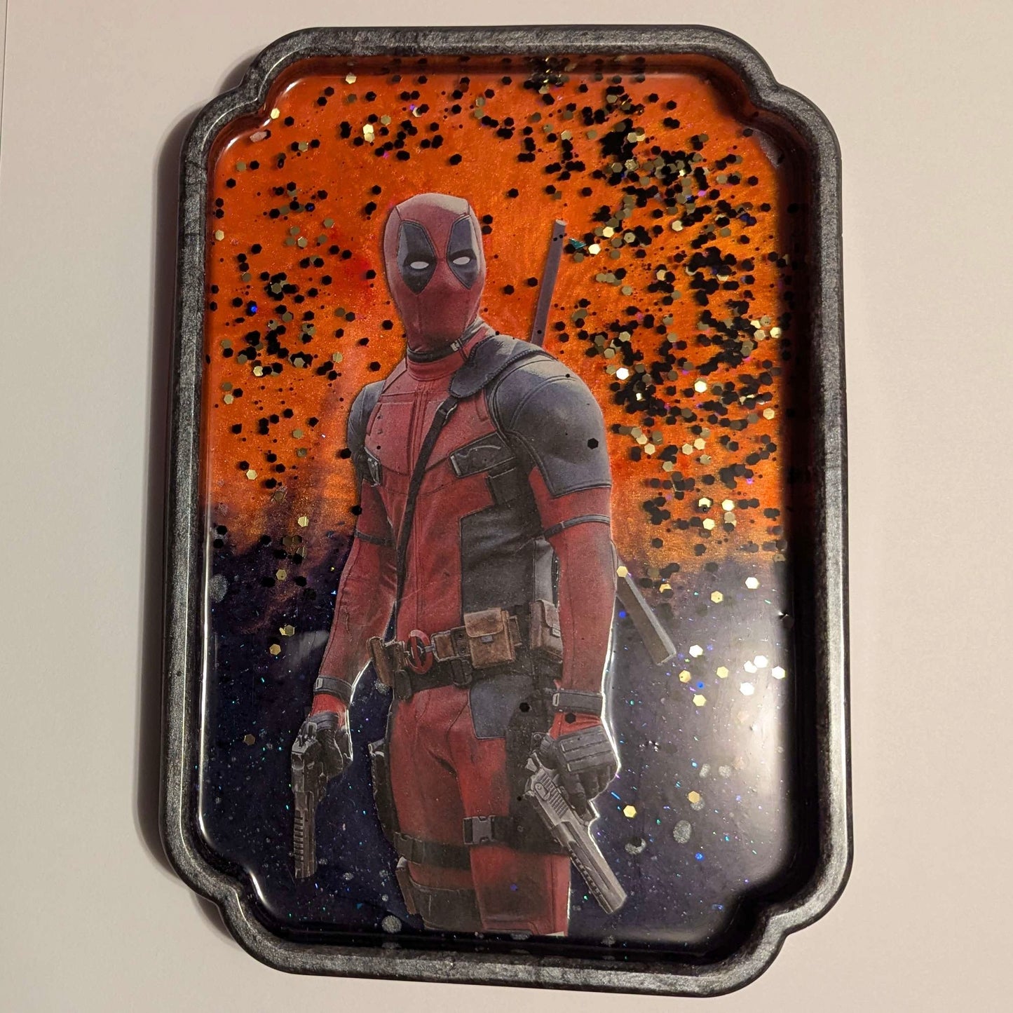 Mouthy Merc Comic Book Resin Large Tray