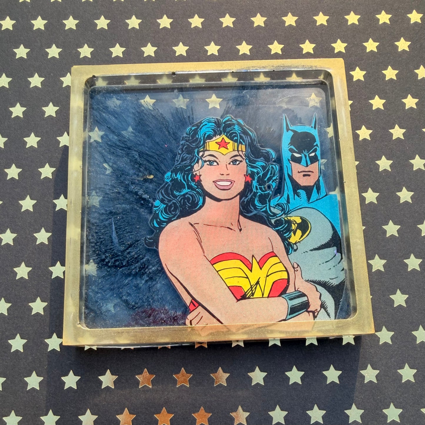 “Wonderful Justice” Comic Book Resin Coaster