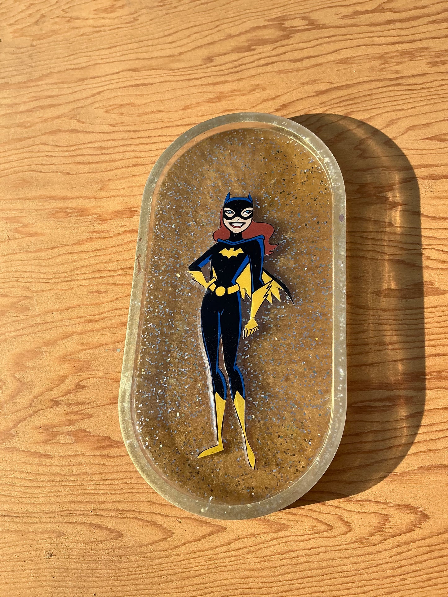 Golden Bat Comic Book Resin Coaster/Ash Tray