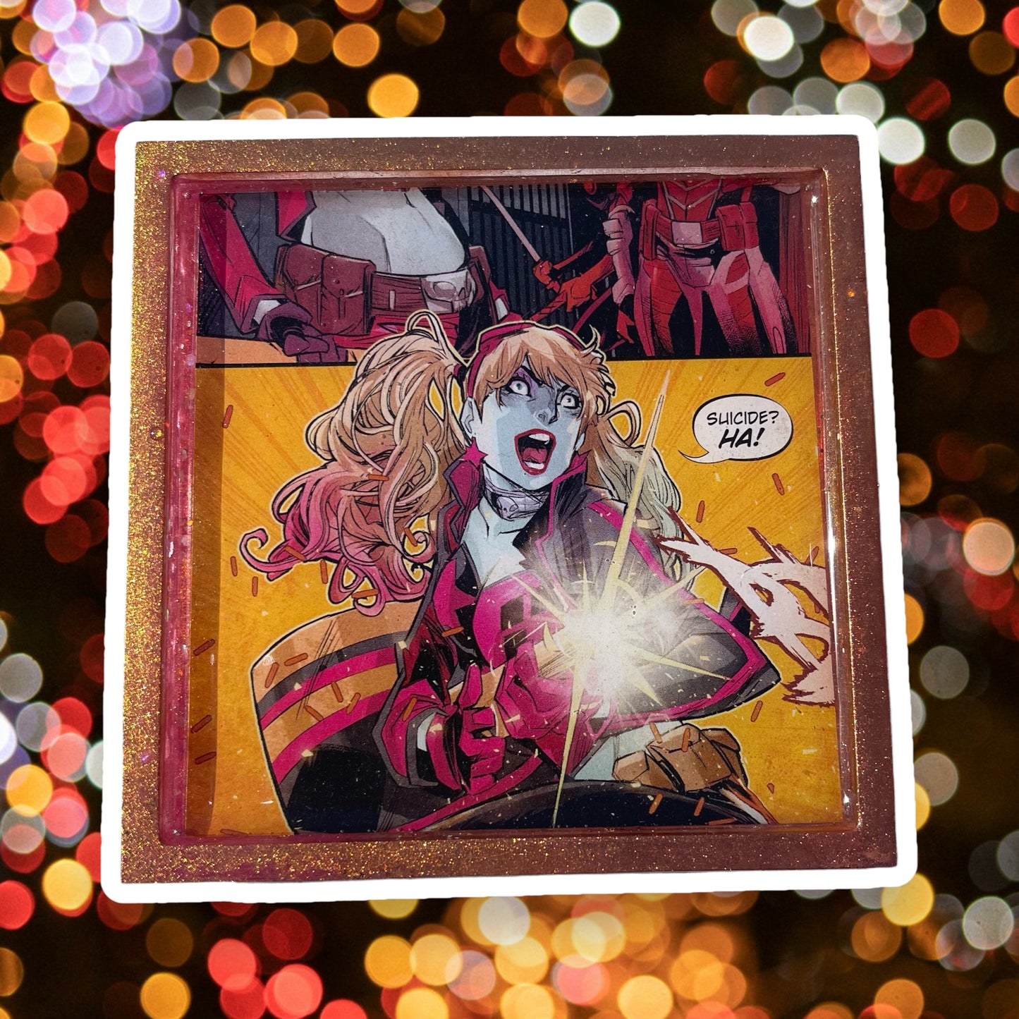 Clown Girl Comic Book Coaster