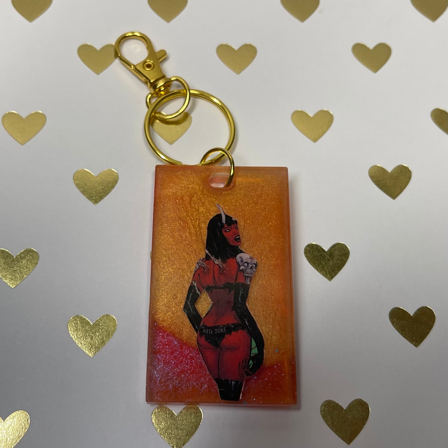 Demonic Comic Book Mini Keychain