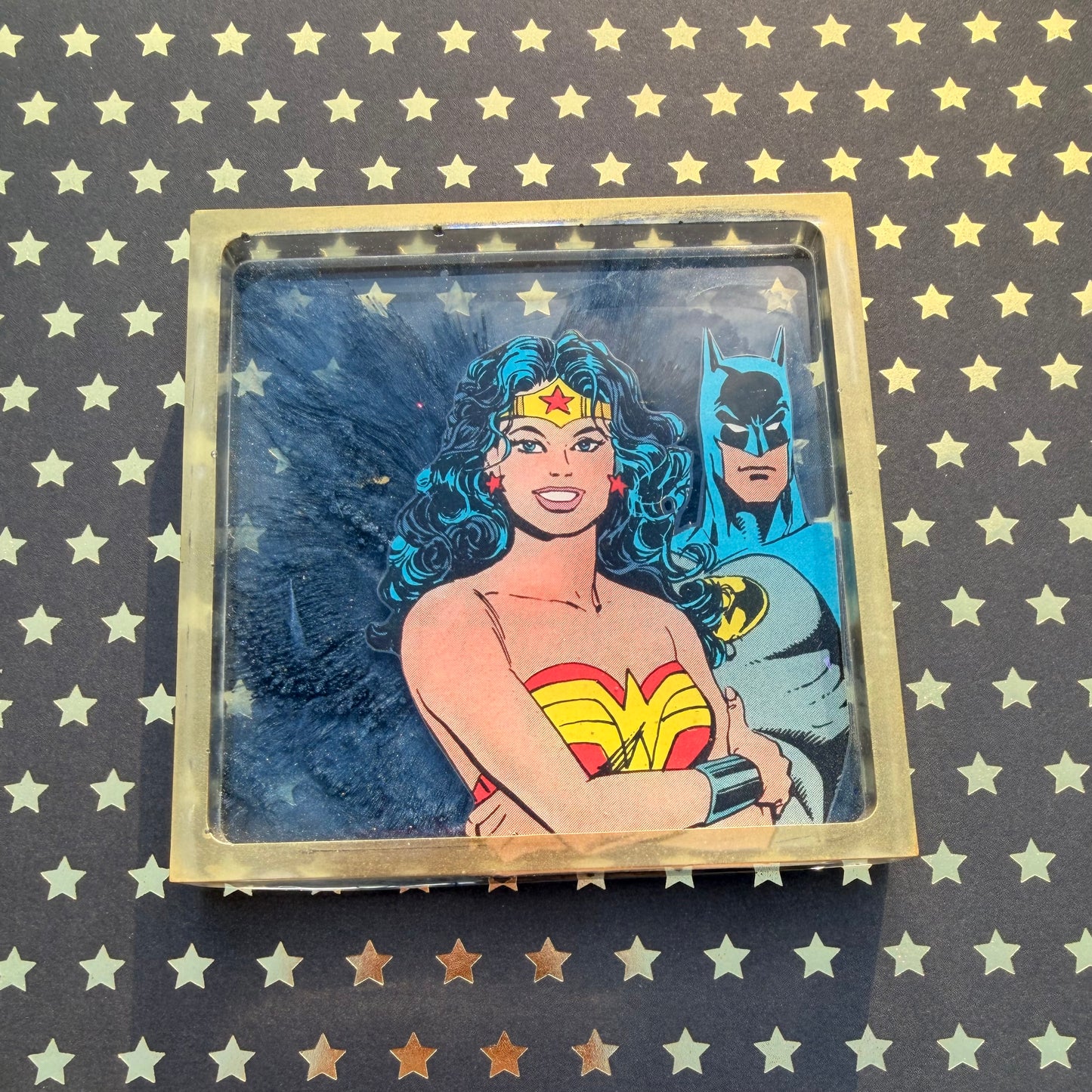 “Wonderful Justice” Comic Book Resin Coaster
