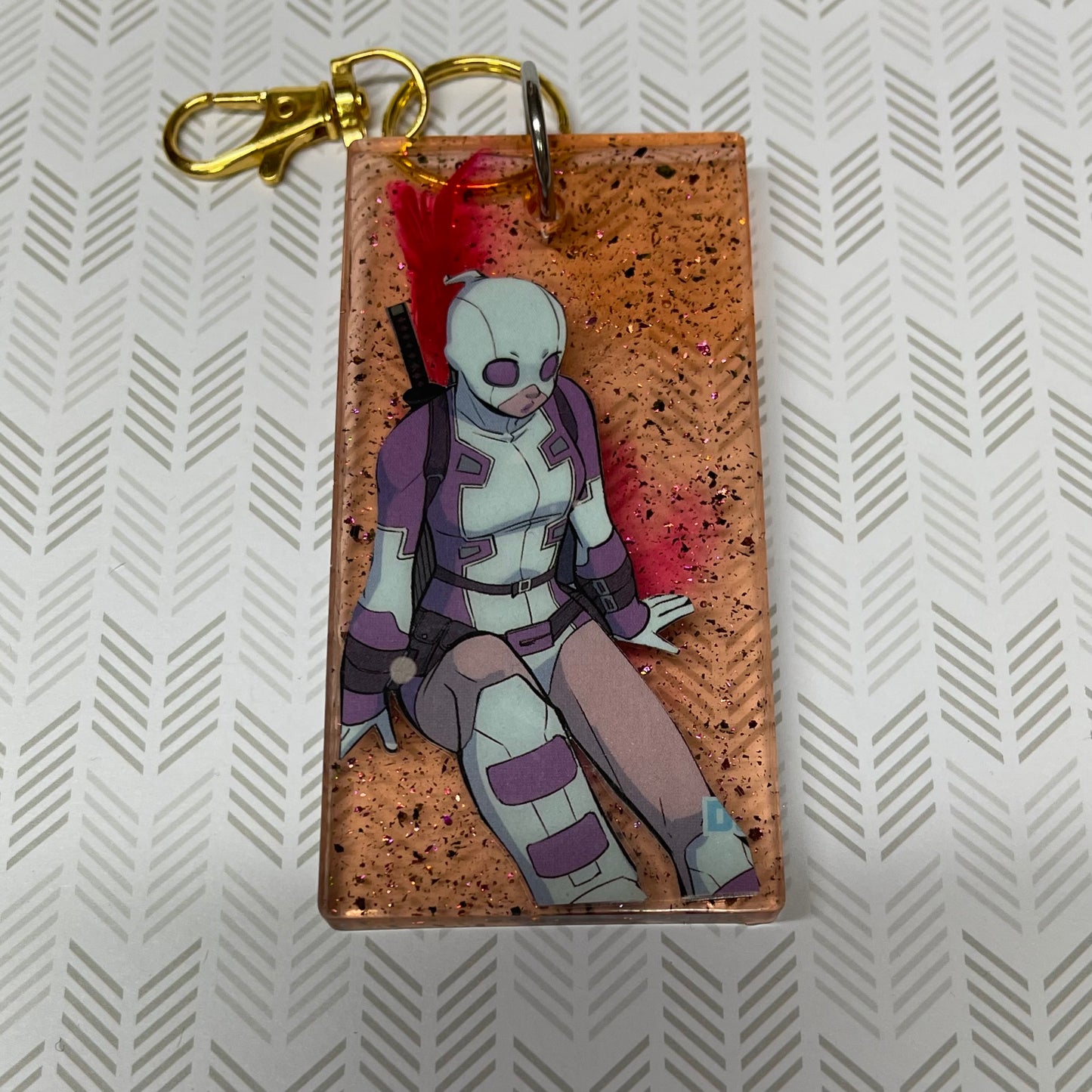 “Reality Bender” Large Comic Book Resin Keychain