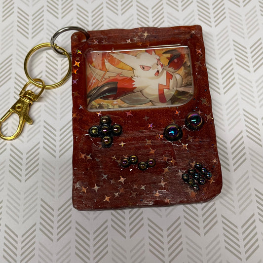 Game Console Red Keychain