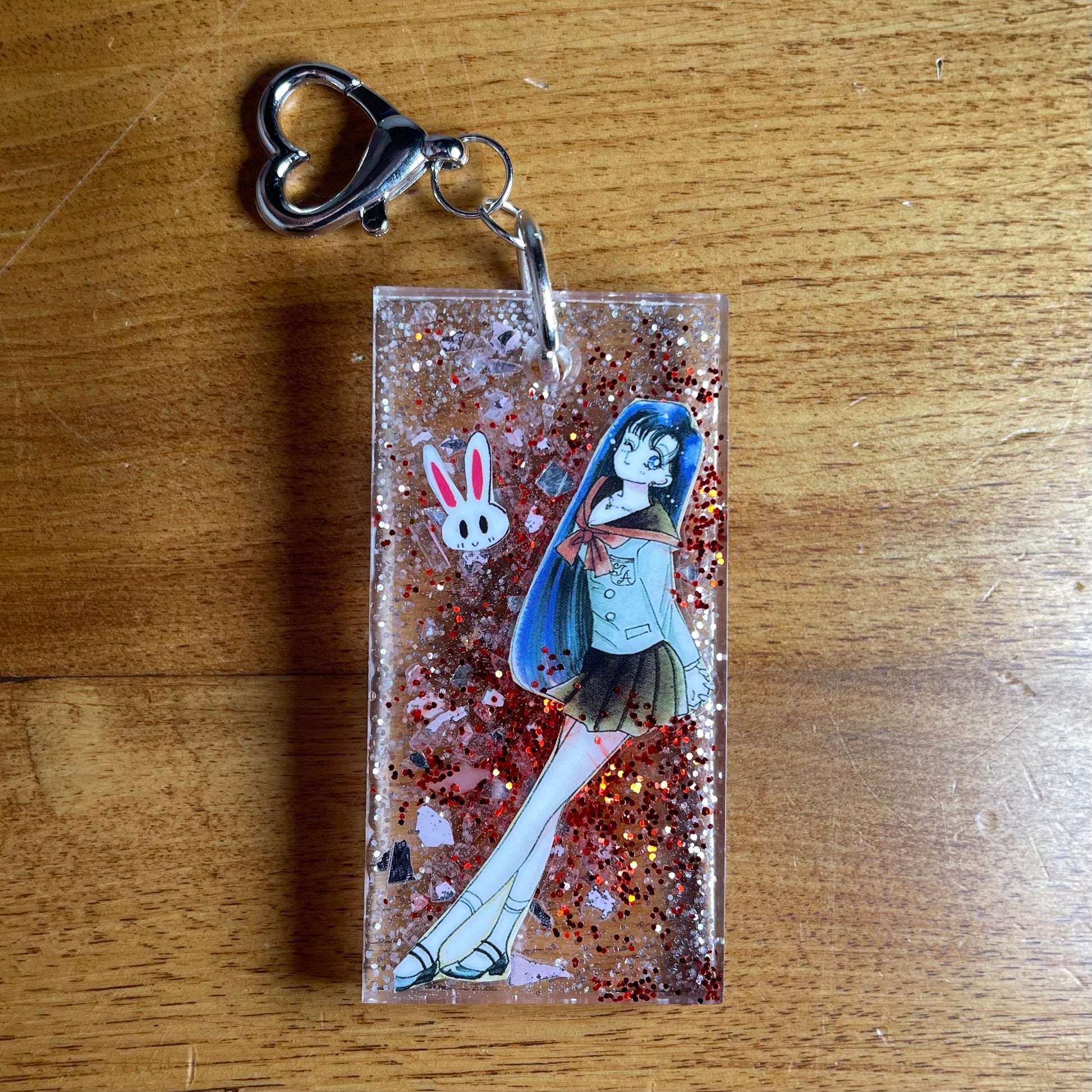 Mars Inspired Moon Manga Keychain – Cosmo Bunny Shop