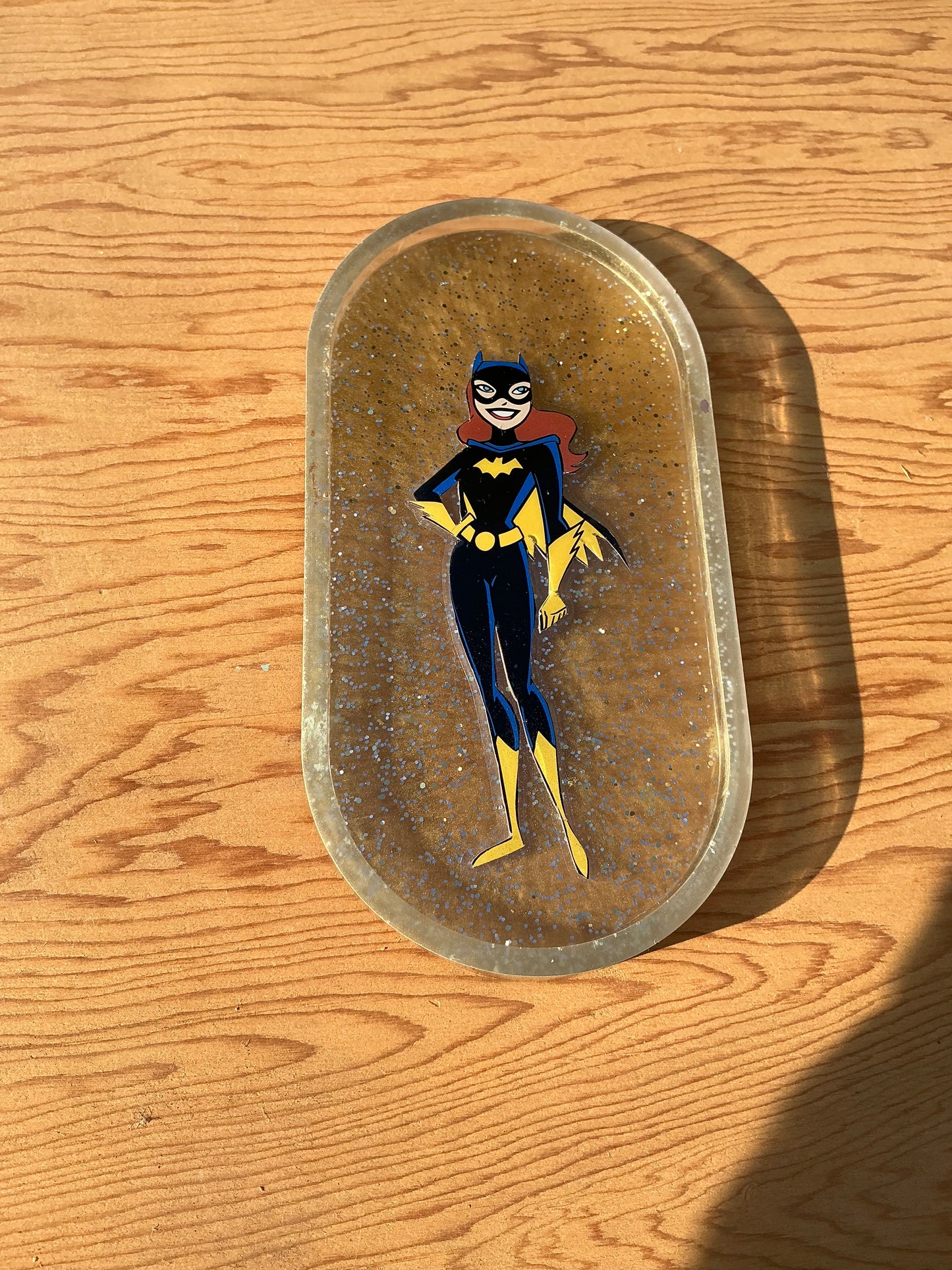 Golden Bat Comic Book Resin Coaster/Ash Tray