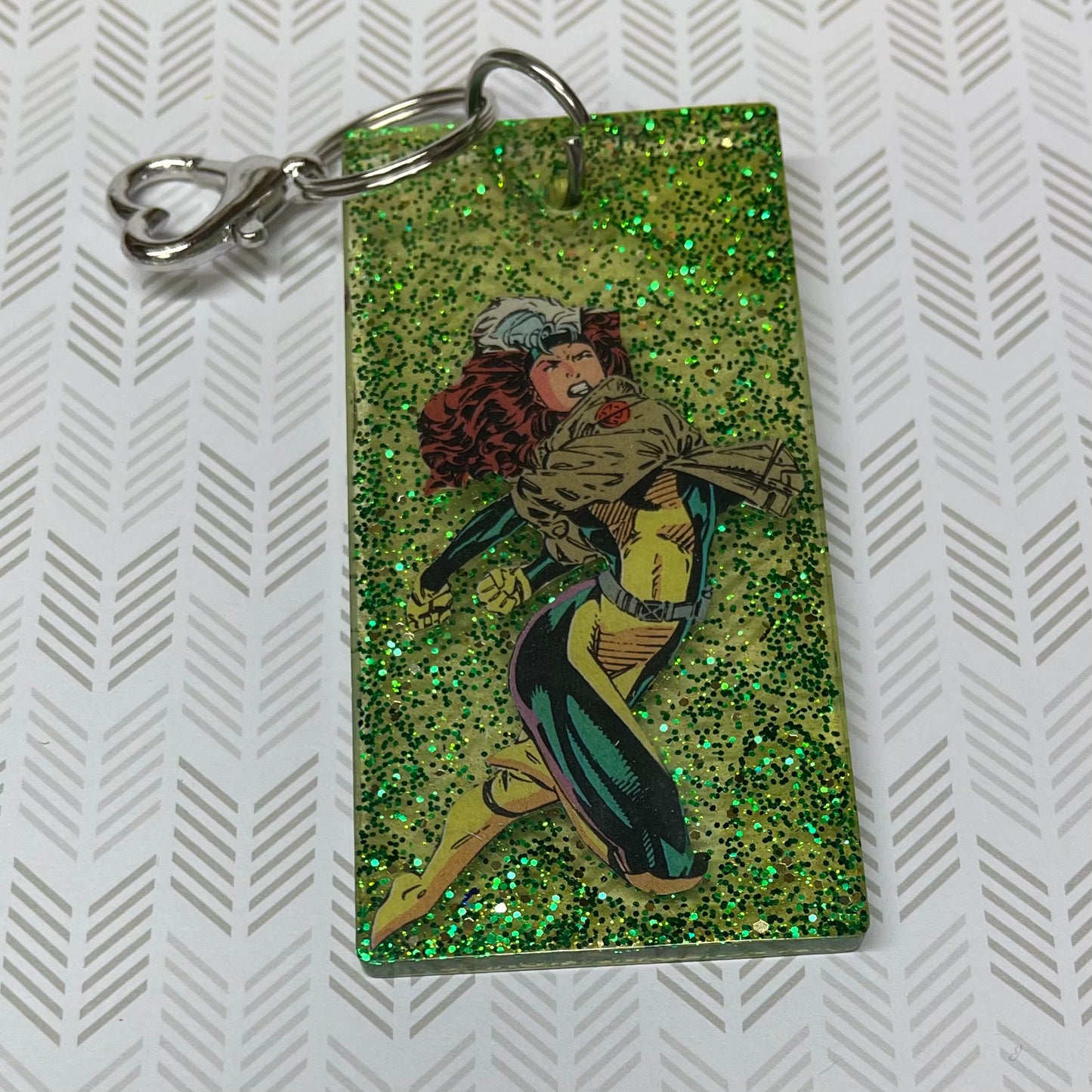 “Touched” Comic Book Resin Large Keychain