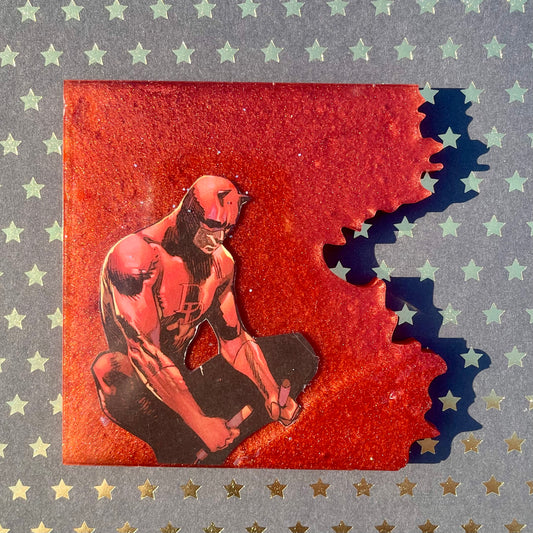 “Daring” Comic Book Resin Coaster