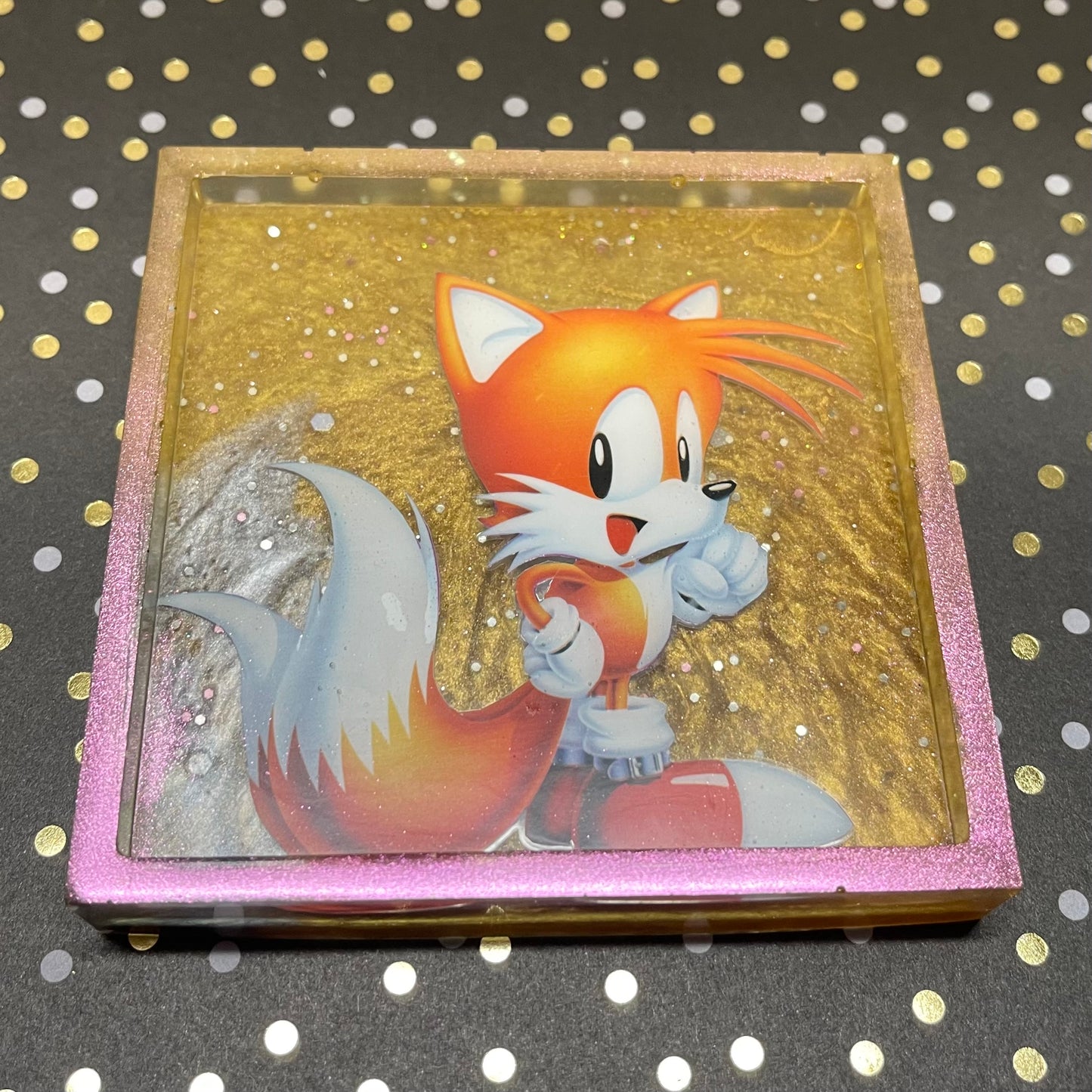 Foxy Comic Book Resin Coaster