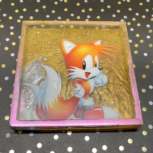 Foxy Comic Book Resin Coaster
