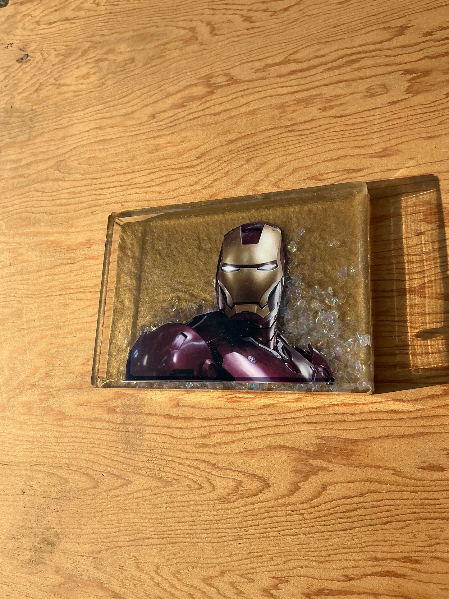 Gold Comic Book Resin Tray