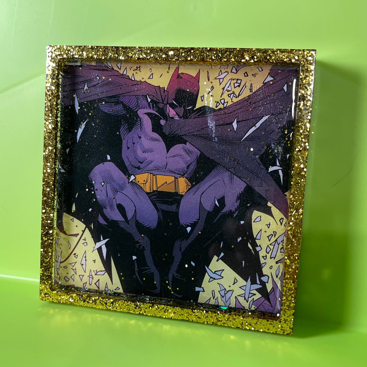 Bat Themed Resin Coaster