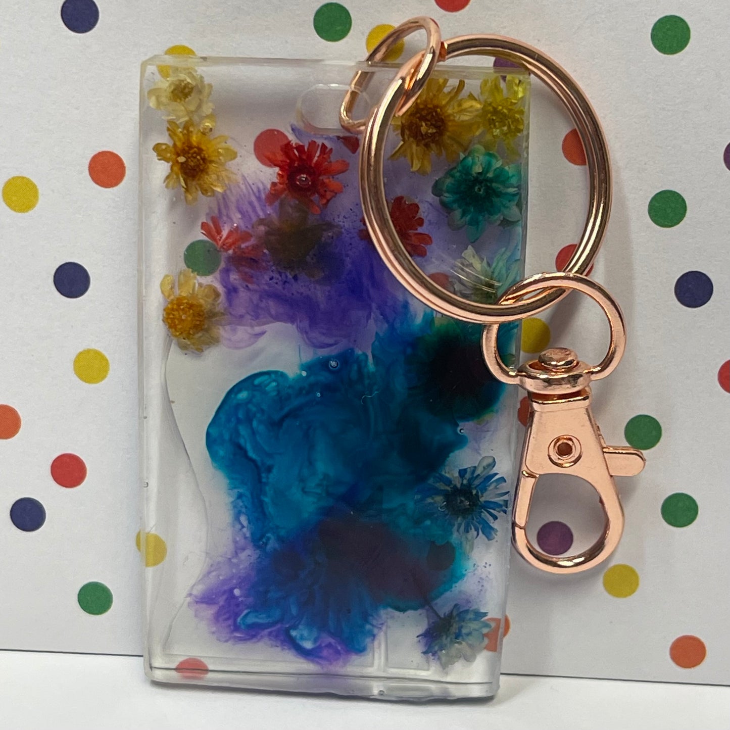 “Flowers” Manga Resin Mini Keychain