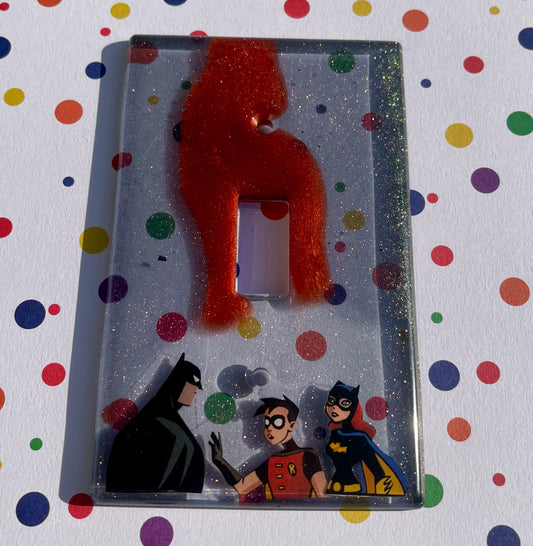 “Animated” Comic Book Resin Light Switch Cover