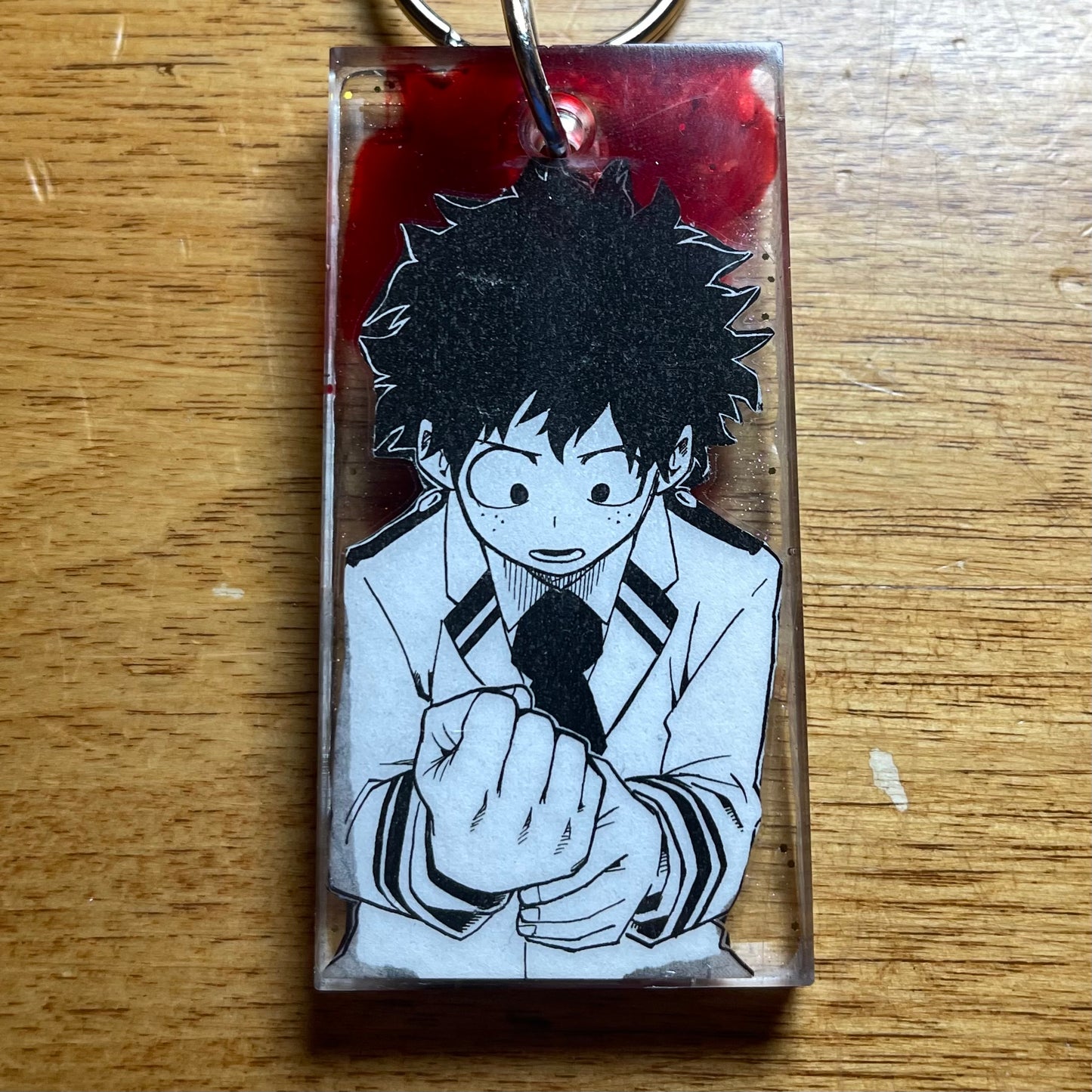 Quirky Hero Manga Resin Keychain