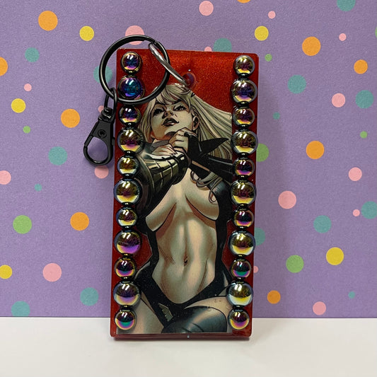 Sexy Vampire Large Comic Book Keychain