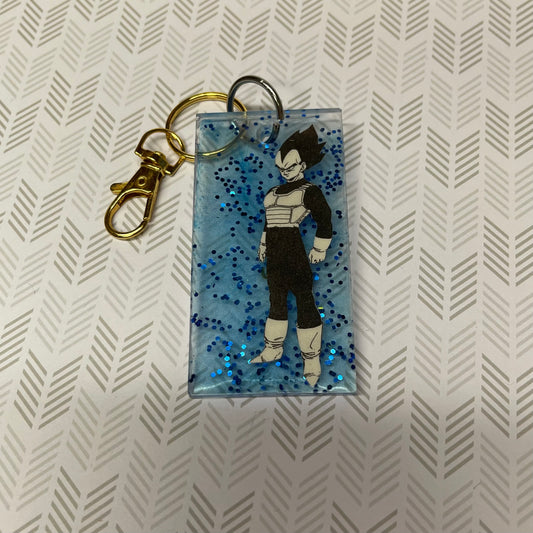 Blue Manga Resin Keychain