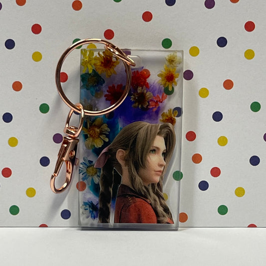 “Flowers” Manga Resin Mini Keychain